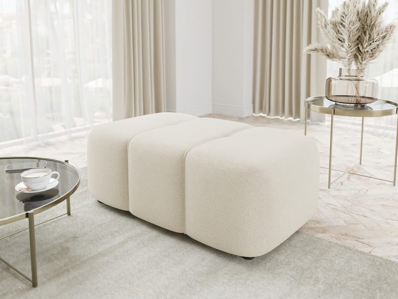 Flo Fotpall 93 cm - Vit - Möbler - Vardagsrum - Stolar & sittmöbler - Pallar - Fotpall