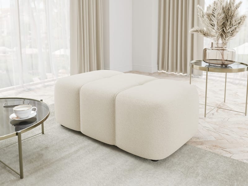 Flo Fotpall 93 cm - Vit - Möbler - Vardagsrum - Stolar & sittmöbler - Pallar - Fotpall