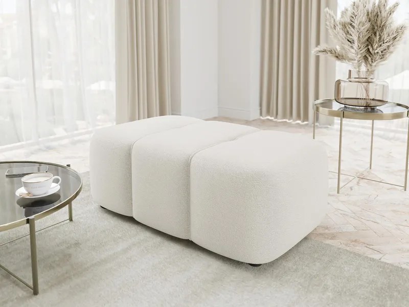 Flo Fotpall 93 cm - Vit - Möbler - Vardagsrum - Stolar & sittmöbler - Pallar - Fotpall