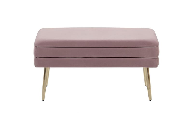 Förvaringsbänk Durham Rosa - Rosa - Möbler - Vardagsrum - Stolar & sittmöbler - Pallar - Fotpall