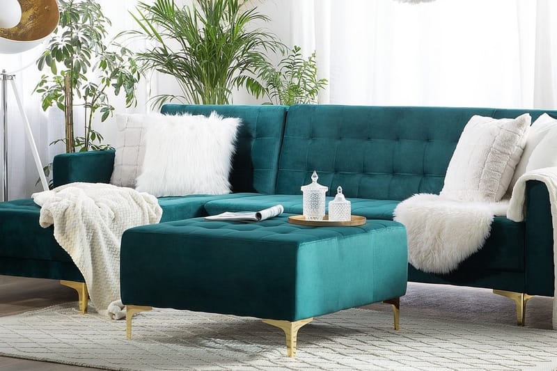 Aberdeen Fotpall - Grön - Möbler - Vardagsrum - Stolar & sittmöbler - Pallar - Fotpall