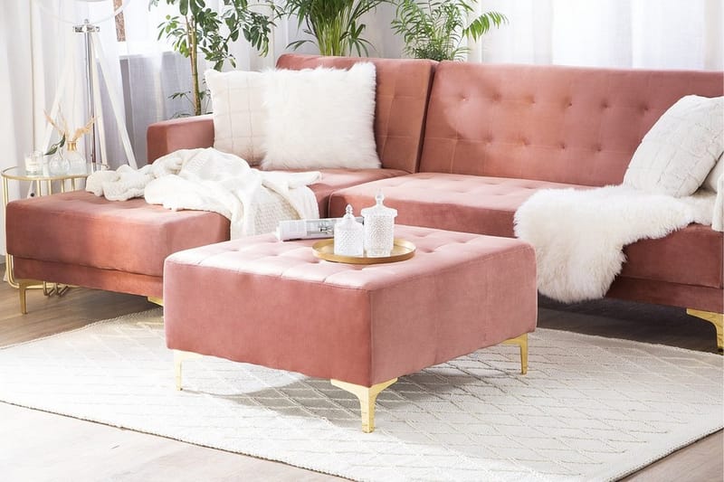 Aberdeen Fotpall - Rosa - Möbler - Vardagsrum - Stolar & sittmöbler - Pallar - Fotpall
