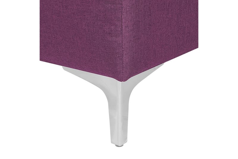 Fotpall Aberdeen Violett/Silver - Violett/Silver - Möbler - Vardagsrum - Stolar & sittmöbler - Pallar - Fotpall