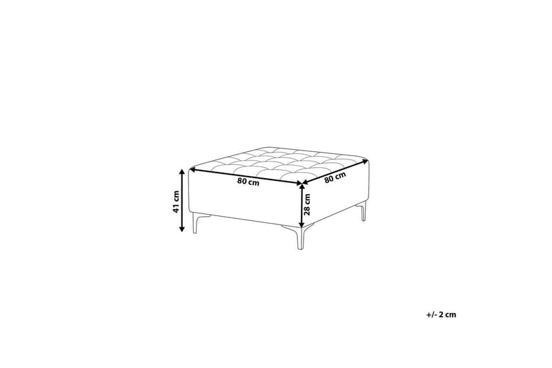 Fotpall Aberdeen Violett/Silver - Violett/Silver - Möbler - Vardagsrum - Stolar & sittmöbler - Pallar - Fotpall