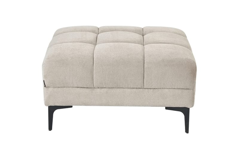 Fotpall Alnes Beige/svart - Beige/svart - Möbler - Vardagsrum - Stolar & sittmöbler - Pallar - Fotpall