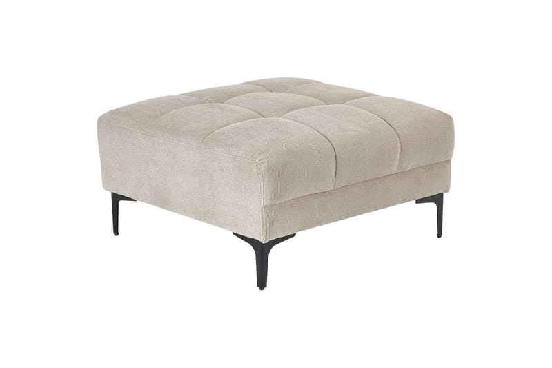 Fotpall Alnes Beige/svart - Beige/svart - Möbler - Vardagsrum - Stolar & sittmöbler - Pallar - Fotpall
