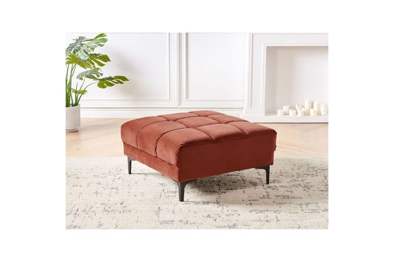 Fotpall Alnes Röd/Svart - Röd/Svart - Möbler - Vardagsrum - Stolar & sittmöbler - Pallar - Fotpall