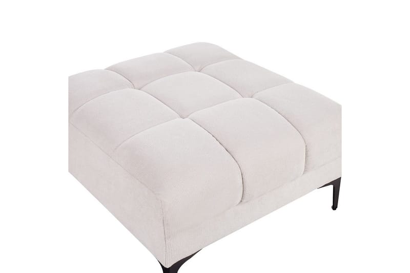 Fotpall Alnes Vit/Svart - Vit/Svart - Möbler - Vardagsrum - Stolar & sittmöbler - Pallar - Fotpall