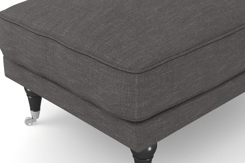 Andrew Fotpall - Mörkgrå/Krom - Möbler - Vardagsrum - Stolar & sittmöbler - Pallar - Fotpall