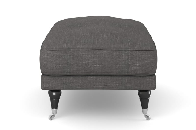 Andrew Fotpall - Mörkgrå/Krom - Möbler - Vardagsrum - Stolar & sittmöbler - Pallar - Fotpall