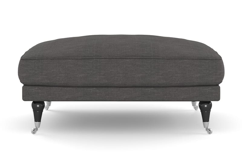 Andrew Fotpall - Mörkgrå/Krom - Möbler - Vardagsrum - Stolar & sittmöbler - Pallar - Fotpall