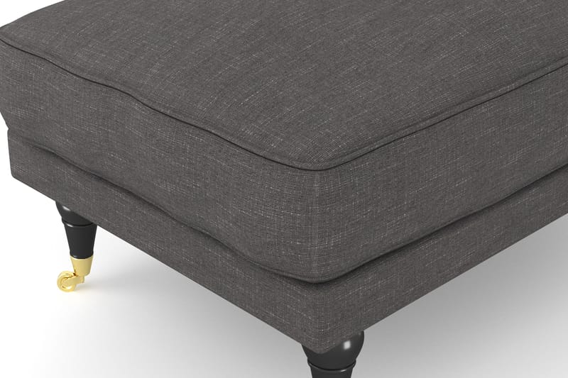 Andrew Fotpall - Mörkgrå/Mässing - Möbler - Vardagsrum - Stolar & sittmöbler - Pallar - Fotpall