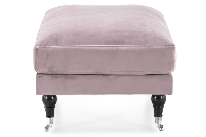 Andrew Fotpall Sammet - Lila/Krom - Möbler - Vardagsrum - Stolar & sittmöbler - Pallar - Fotpall