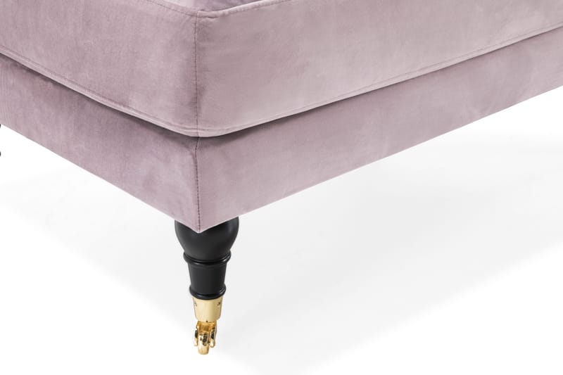 Andrew Fotpall Sammet - Lila/Mässing - Möbler - Vardagsrum - Stolar & sittmöbler - Pallar - Fotpall