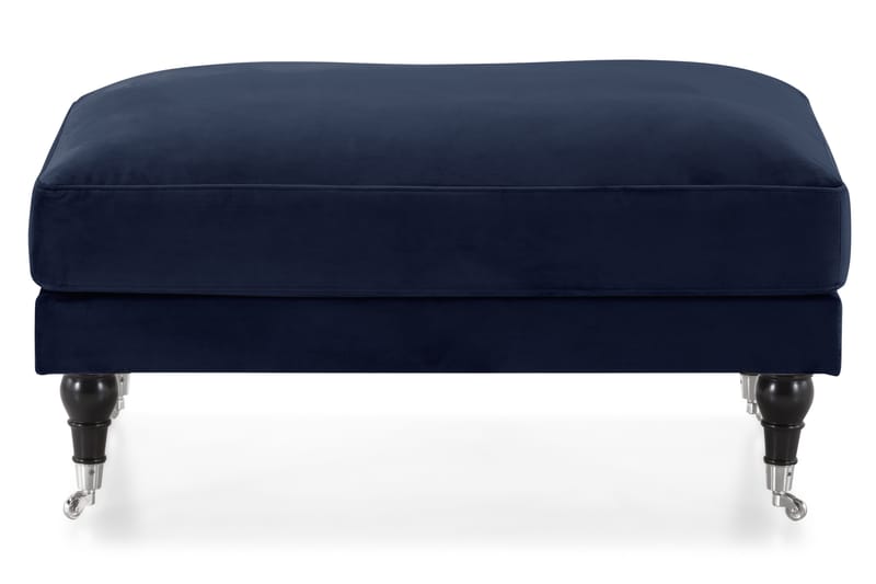 Andrew Fotpall Sammet - Midnattsblå/Krom - Möbler - Vardagsrum - Stolar & sittmöbler - Pallar - Fotpall