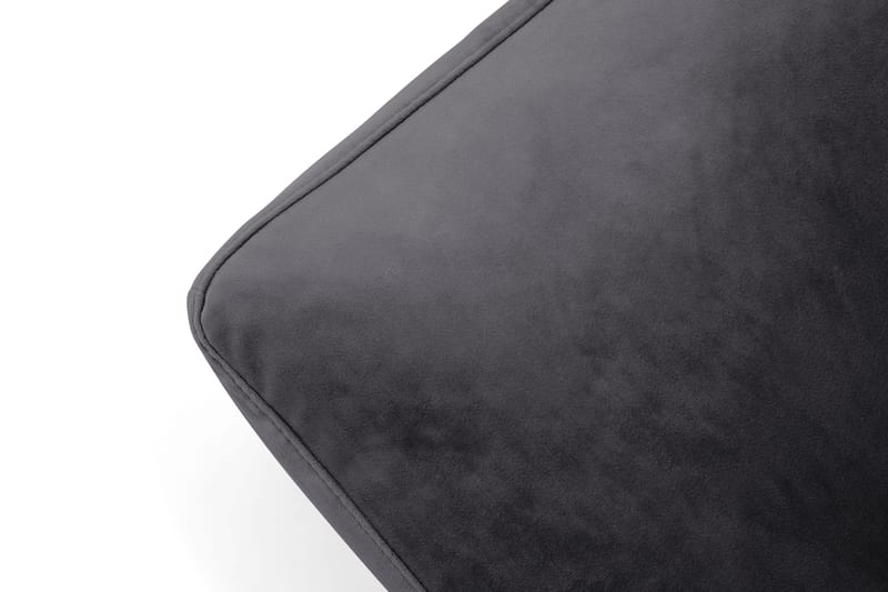 Andrew Fotpall Sammet - Mörkgrå/Krom - Möbler - Vardagsrum - Stolar & sittmöbler - Pallar - Fotpall