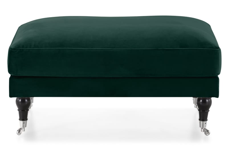 Andrew Fotpall Sammet - Mörkgrön/Krom - Möbler - Vardagsrum - Stolar & sittmöbler - Pallar - Fotpall
