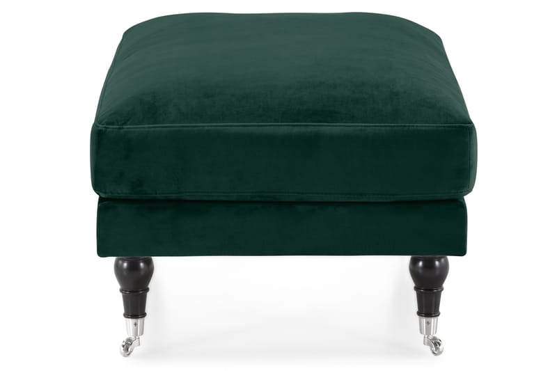 Andrew Fotpall Sammet - Mörkgrön/Krom - Möbler - Vardagsrum - Stolar & sittmöbler - Pallar - Fotpall