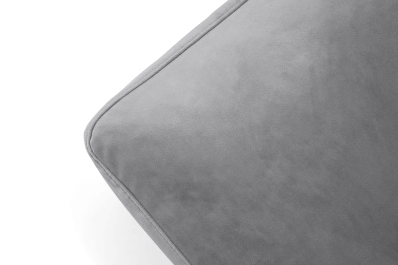 Andrew Fotpall Sammet - Silvergrå/Mässing - Möbler - Vardagsrum - Stolar & sittmöbler - Pallar - Fotpall