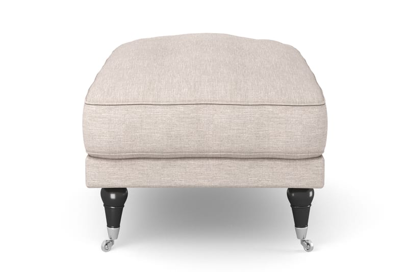 ANTHONY Fotpall Beige/Krom - Möbler - Vardagsrum - Stolar & sittmöbler - Pallar - Fotpall