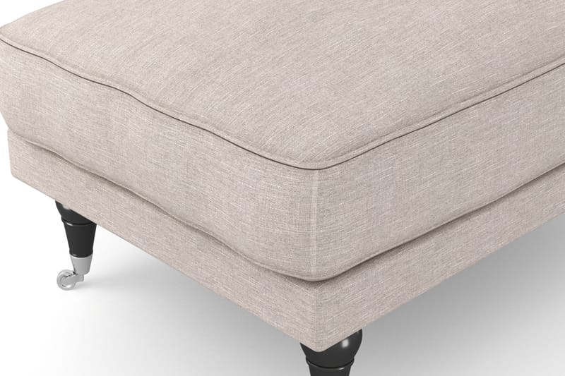 ANTHONY Fotpall Beige/Krom - Möbler - Vardagsrum - Stolar & sittmöbler - Pallar - Fotpall