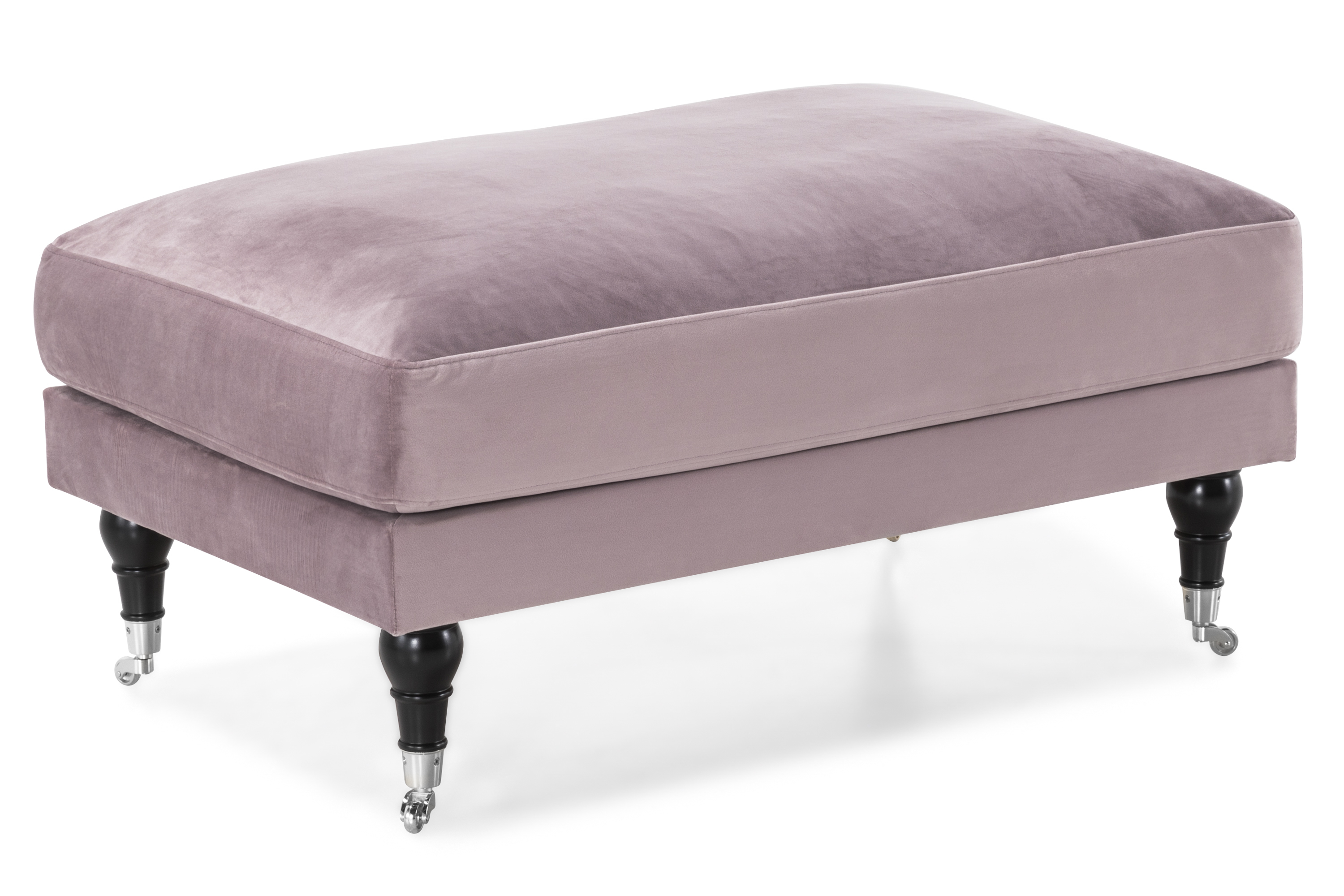 anthony fotpall sammet lila/krom -