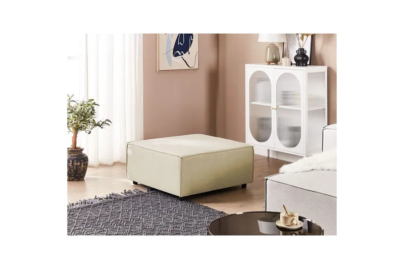 Fotpall Aprica Beige/svart - Beige/svart - Möbler - Vardagsrum - Stolar & sittmöbler - Pallar - Fotpall