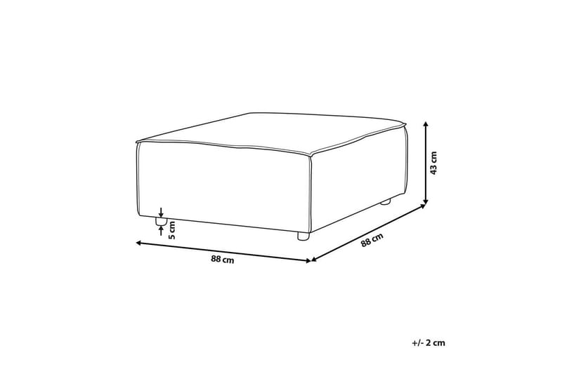 Fotpall Aprica Beige/svart - Beige/svart - Möbler - Vardagsrum - Stolar & sittmöbler - Pallar - Fotpall