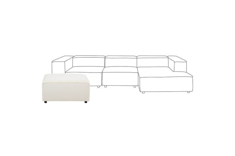 Fotpall Aprica Vit/Svart - Vit/Svart - Möbler - Vardagsrum - Stolar & sittmöbler - Pallar - Fotpall