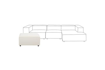 Fotpall Aprica Vit/Svart - Vit/Svart - Möbler - Vardagsrum - Stolar & sittmöbler - Pallar - Fotpall