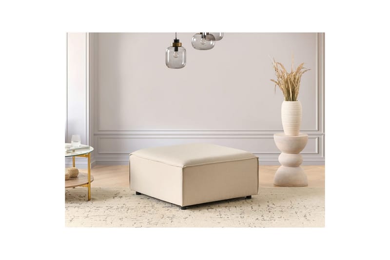 Fotpall Ardal Beige/svart - Beige/svart - Möbler - Vardagsrum - Stolar & sittmöbler - Pallar - Fotpall