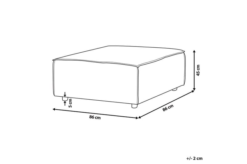 Fotpall Ardal Grå/svart - Grå/svart - Möbler - Vardagsrum - Stolar & sittmöbler - Pallar - Fotpall