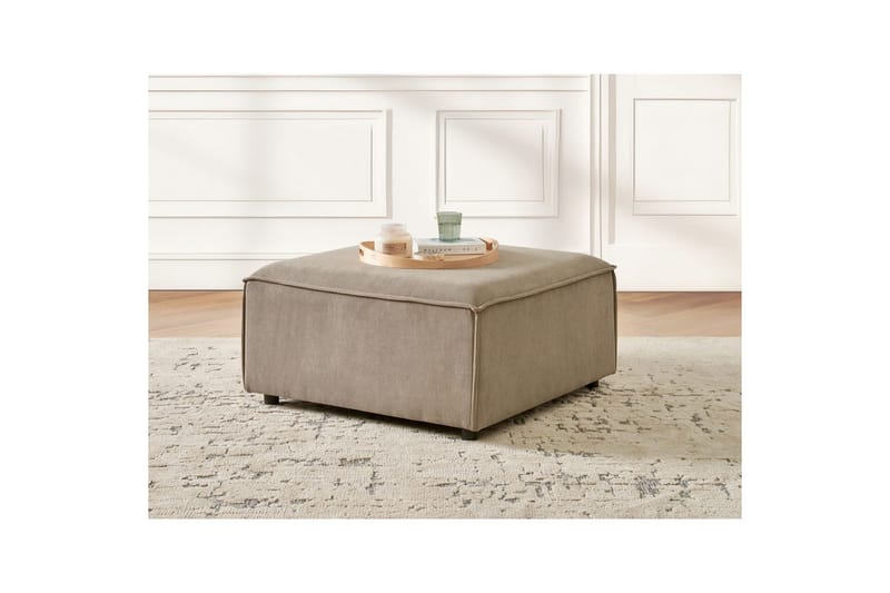 Fotpall Ardal Taupe/svart - Taupe/svart - Möbler - Vardagsrum - Stolar & sittmöbler - Pallar - Fotpall