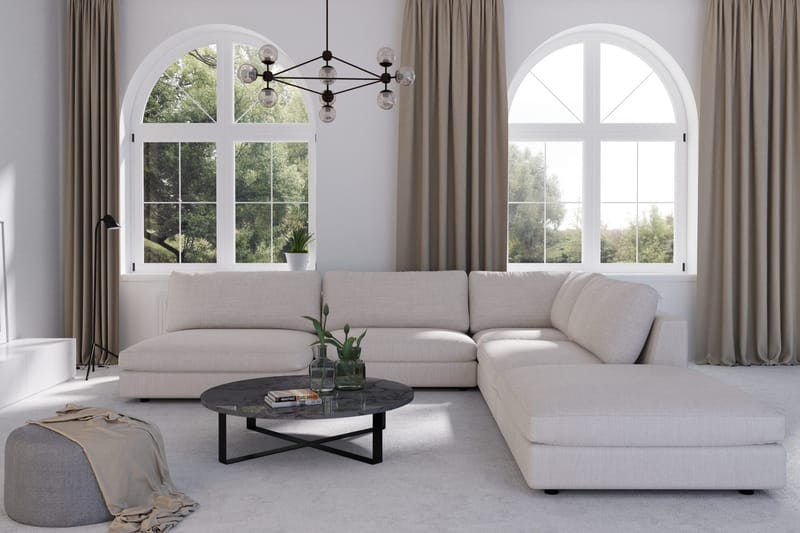 Arken Fotpall - Linnebeige - Möbler - Vardagsrum - Stolar & sittmöbler - Pallar - Fotpall