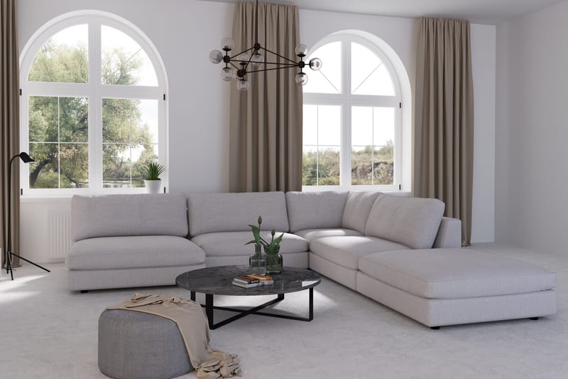 Arken Fotpall - Linnegrå - Möbler - Vardagsrum - Stolar & sittmöbler - Pallar - Fotpall