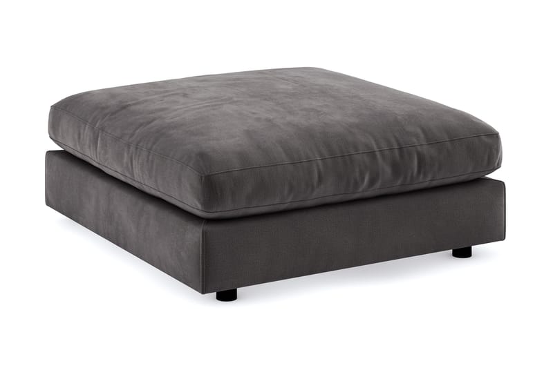 Arken Fotpall Sammet - Mörkgrå - Möbler - Vardagsrum - Stolar & sittmöbler - Pallar - Fotpall