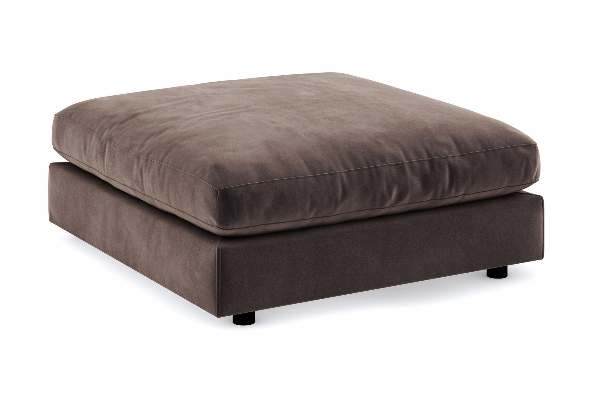 Arken Fotpall Sammet - Mullvad