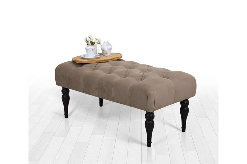 Ashville Fotpall 92 cm Rektangulär Brun - Möbler - Vardagsrum - Stolar & sittmöbler - Pallar - Fotpall