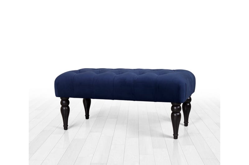 Ashville Fotpall 92 cm Rektangulär Marinblå - Möbler - Vardagsrum - Stolar & sittmöbler - Pallar - Fotpall
