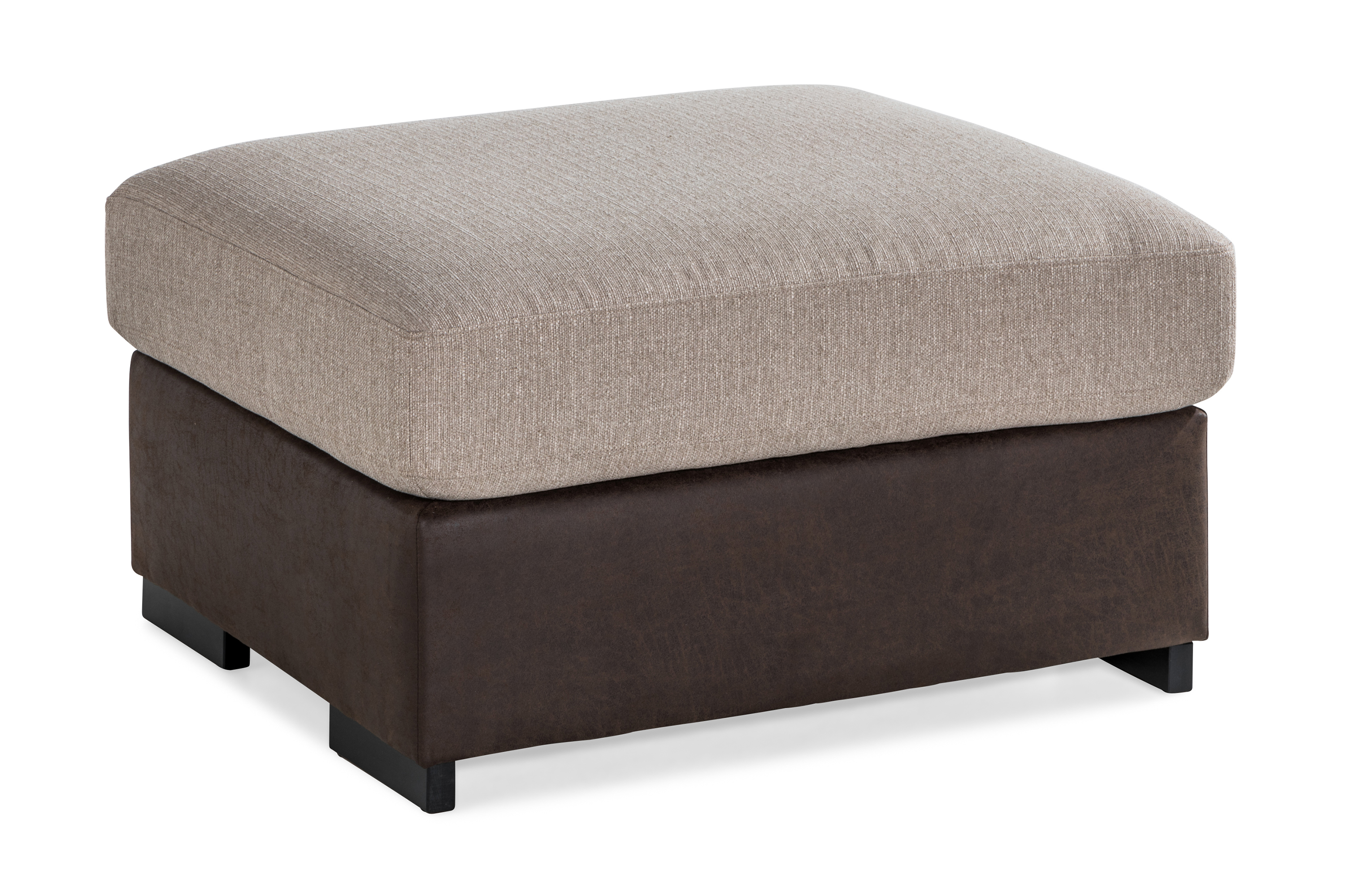 austin fotpall brun/beige -