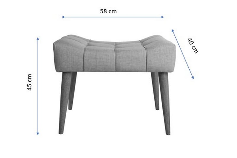 BRELON Fotpall Röd - Möbler - Vardagsrum - Stolar & sittmöbler - Pallar - Fotpall