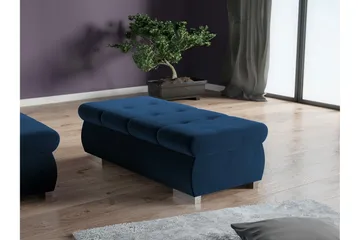 Cerys Fotpall 60 cm - Blå - Möbler - Vardagsrum - Stolar & sittmöbler - Pallar - Fotpall