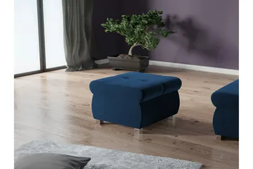 Cerys Fotpall 60 cm - Blå - Möbler - Vardagsrum - Stolar & sittmöbler - Pallar - Fotpall