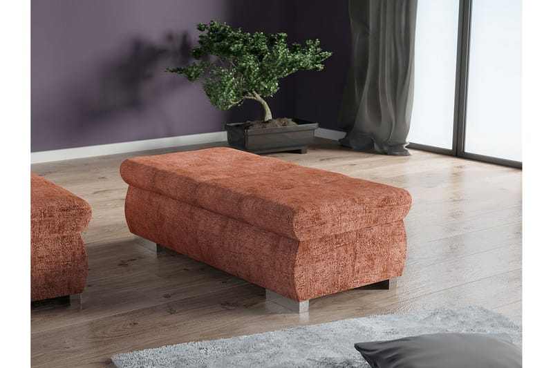 Cerys Fotpall 60 cm Brun - Möbler - Vardagsrum - Stolar & sittmöbler - Pallar - Fotpall
