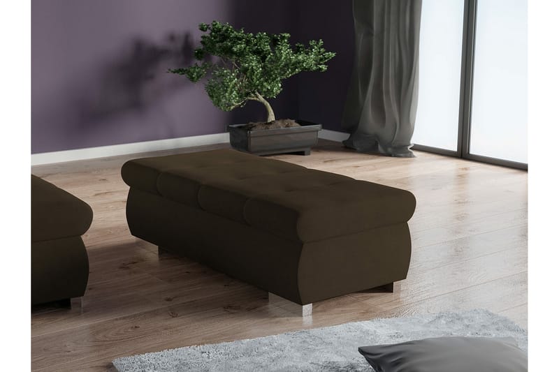 Cerys Fotpall 60 cm Brun - Möbler - Vardagsrum - Stolar & sittmöbler - Pallar - Fotpall