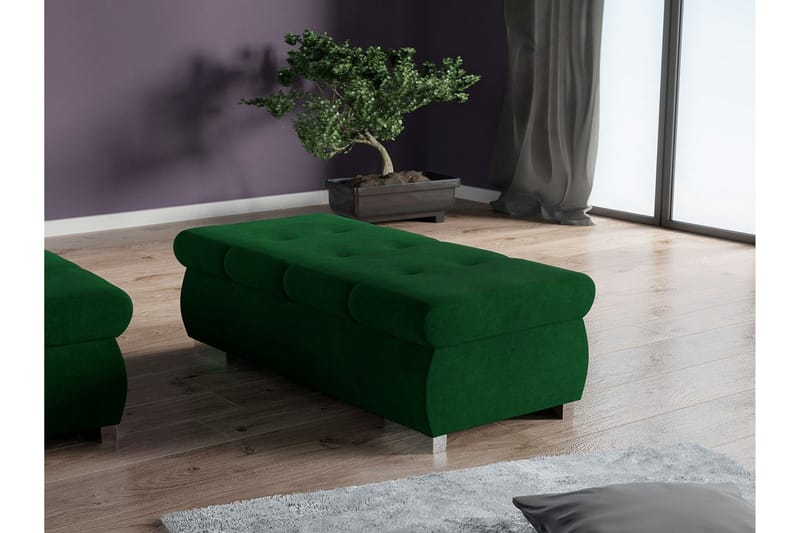 Cerys Fotpall 60 cm - Grön - Möbler - Vardagsrum - Stolar & sittmöbler - Pallar - Fotpall