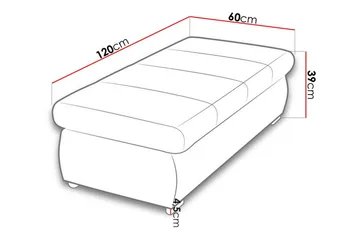Cerys Fotpall 60 cm - Grön - Möbler - Vardagsrum - Stolar & sittmöbler - Pallar - Fotpall