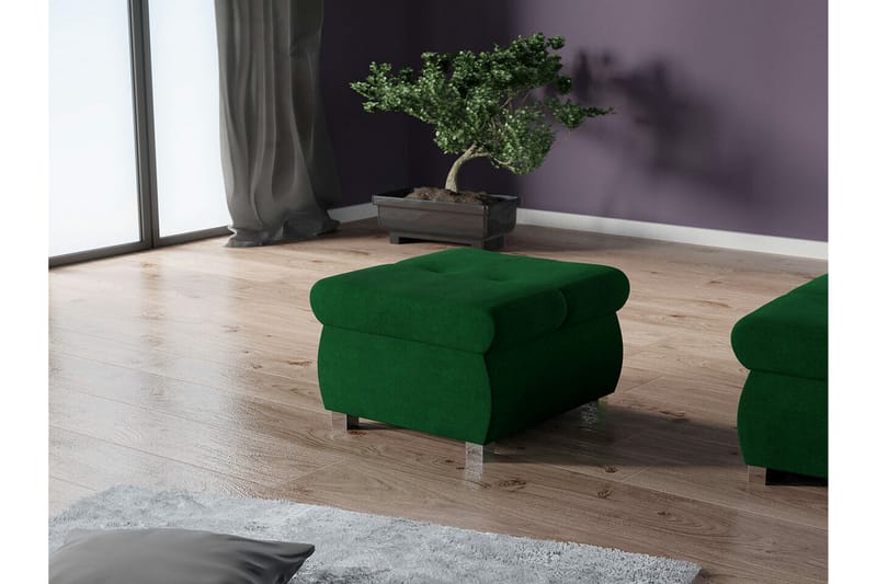 Cerys Fotpall 60 cm - Grön - Möbler - Vardagsrum - Stolar & sittmöbler - Pallar - Fotpall
