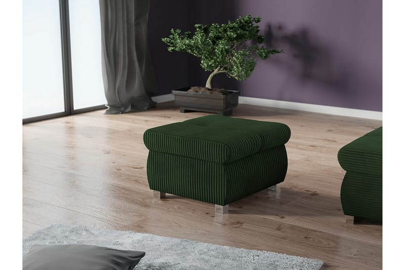 Cerys Fotpall 60 cm - Grön - Möbler - Vardagsrum - Stolar & sittmöbler - Pallar - Fotpall