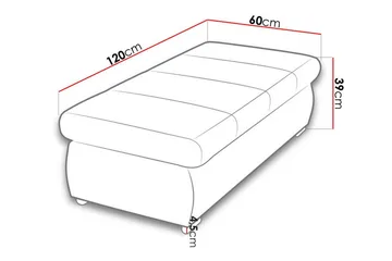 Cerys Fotpall 60 cm - Grön - Möbler - Vardagsrum - Stolar & sittmöbler - Pallar - Fotpall